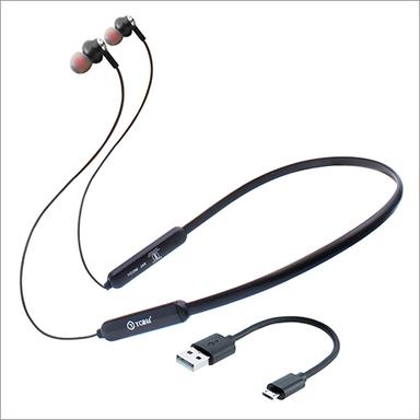 Black Ycom J45 Wireless Bluetooth Neckband Headphone