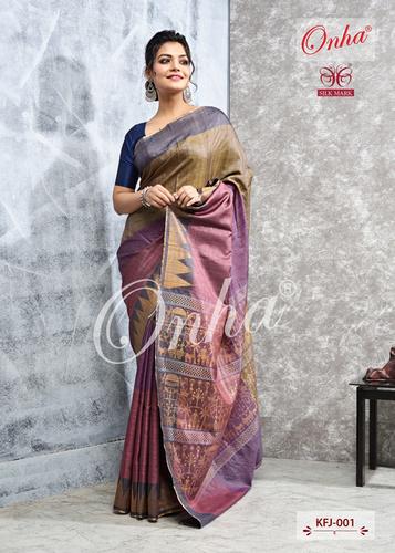 Party Wear Designer Tussar Silk Saree