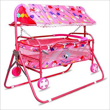Cloth Pink Baby Swing Cradle