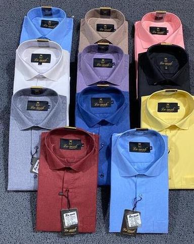 Plain Formal Shirt Collar Style: Classic