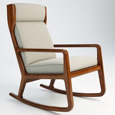 Modern Wooden Rocking Chair No Assembly Required