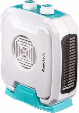 White And Sky Blue Copper Motor Fan Room Heater