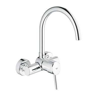 Silver Single Lever Sink Mixer