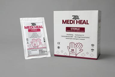 White Sterile Latex Surgical Gloves Powder Free