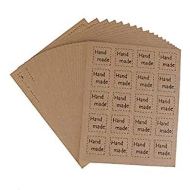 Brown Atmiyamart Handmade Kraft Sticker Birthday Wedding Gift Sticker Seal Sticker Small Size Lable 1 Inch