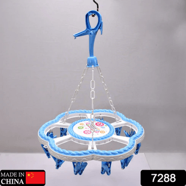 FLOWER HANGING HANGER 24 CLIPS PLASTIC HANGER