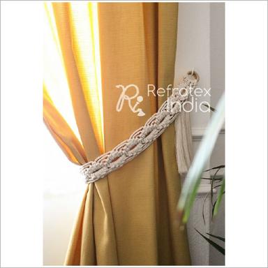 White Mctc109 Macrame Tie Back