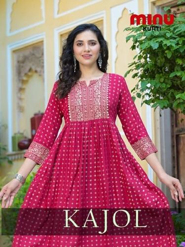 Multi Ethnic Ladies Pink Kurti
