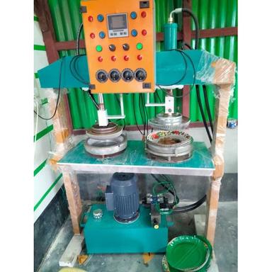 Orange-Green Disposable Plate Making Machine