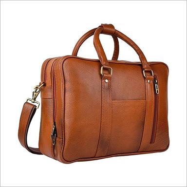 Brown Genuine Leather Laptop Messenger Bags For Men And Women