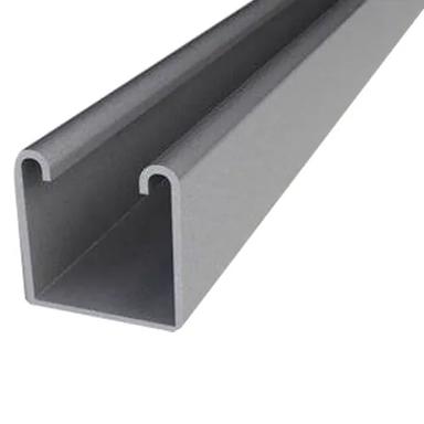 Grey-Silver Plain Strut Channel