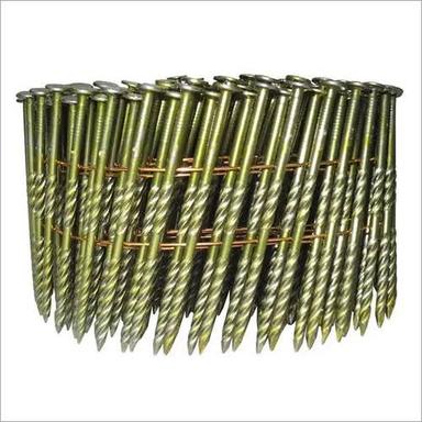 White Screw Coil Nail