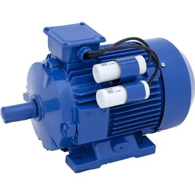 Blue Three Phase Electric Motor