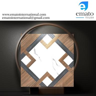 Multicolor Wooden Tiles 600X600 Porcelain