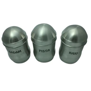 Silver Ss Dry Fruit Container Set