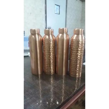 Round Copper Water Bottle Grippy