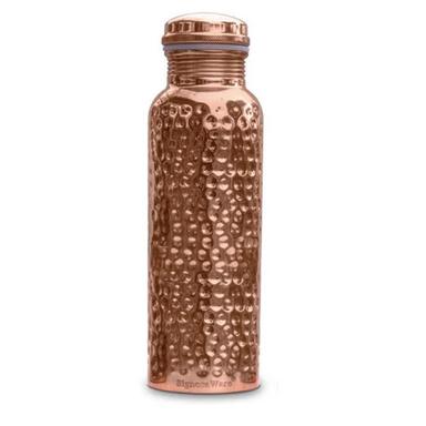 Brown Mofna Hammered Pure Copper Water Bottle