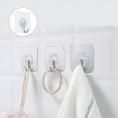 Wall Adhesive Hook Transparent Size: Different Size Available