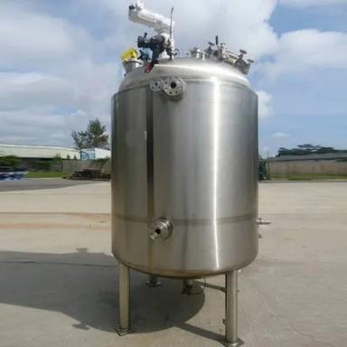 Silver Carbon Steel Agitated Vessel Tank
