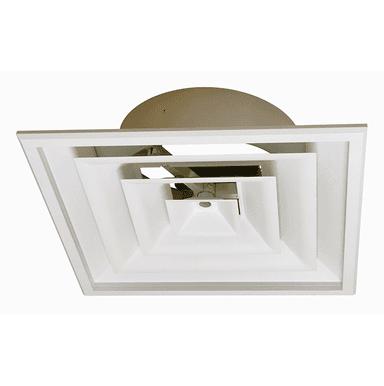 White Square Ceiling Diffuser