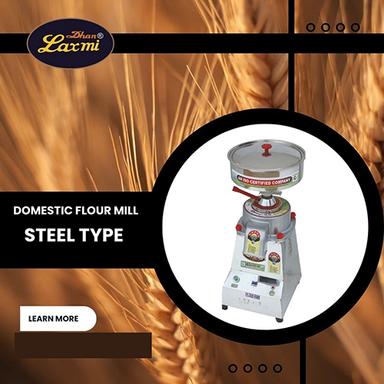 Ss Body 1.37 Hp Steel Flour Mill Domestic