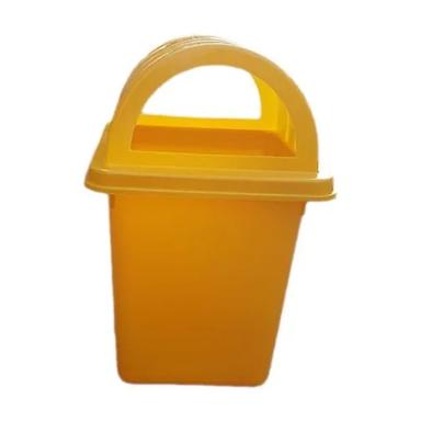 Yellow Plastic Waste Bin