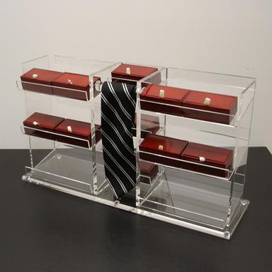 Transparent Acrylic Fancy Tie Stand