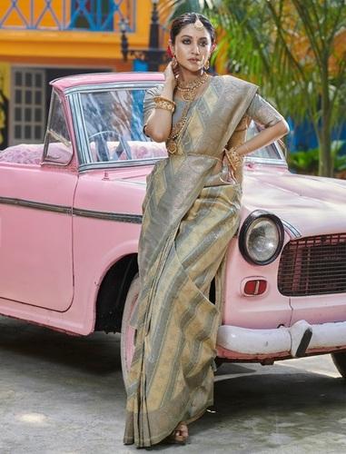 Golden Zantara-Silk Saree