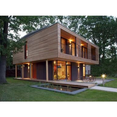 Brown Prefabricated Wooden House