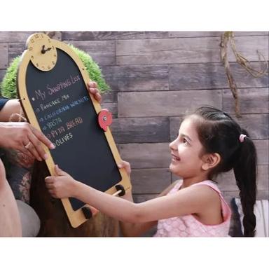 Black Wooden Antique Chalk Board Educational Toy