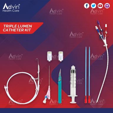 Plastic Triple Lumen Dialysis Catheter Kit