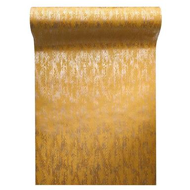 Non Woven Yellow Zigzag Print Wall Paper