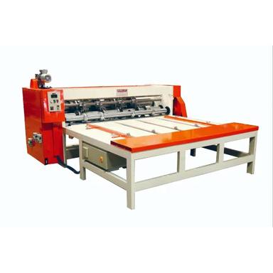 White Automatic Rotary Creaser Slotter Machine