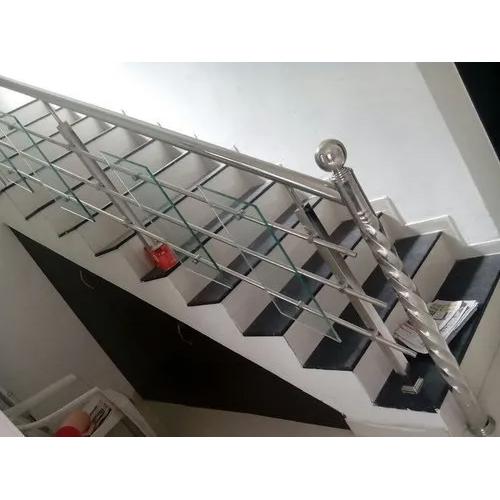Colorless Stainless Steel Stair Railing at Best Price in Ahmedabad Raj Fabrication & Steel