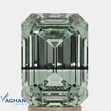 Ocean Blue Emerald Diamonds Stone