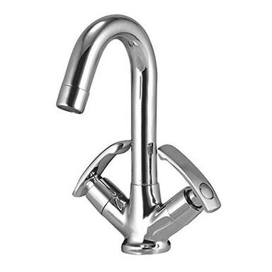 Silver Central Hole Basin Mixer Taps