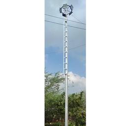 Steel Mini Mast Pole - Color: Silver