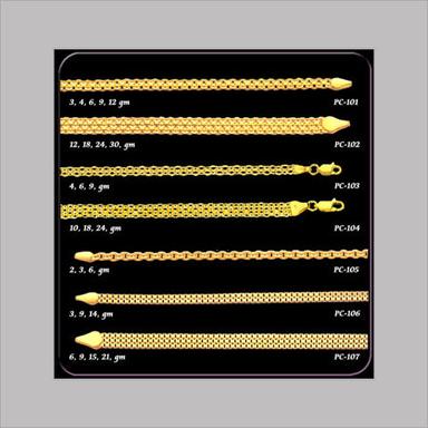 Yellow Machine Made Gold Chain