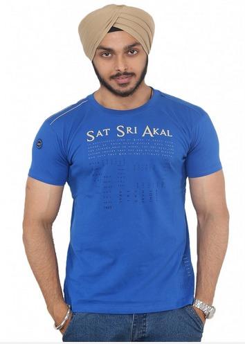 Sat Sri Akal Blue T-Shirt