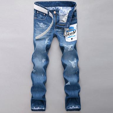 Womens Destroyed Ripped Distressed Skinny Jeans