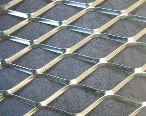Stretched aluminium mesh