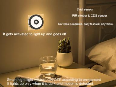 Silver Smart Night Lamp