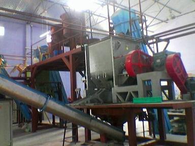 Blue And Red Detergent Powder Plant