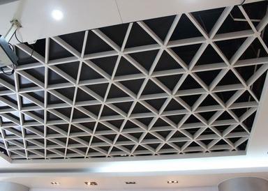 Blue And Navy Blue White Open Grid Ceiling