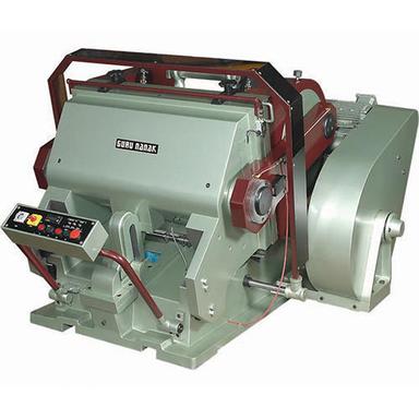 Silver Brown Semi Automatic Platen Die Punching Machine