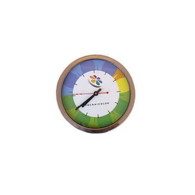 Polished Round Traditional Wall Clock