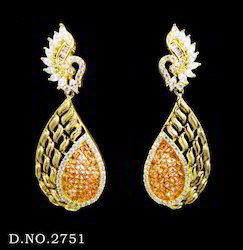Antique Cubic Zircon Earrings