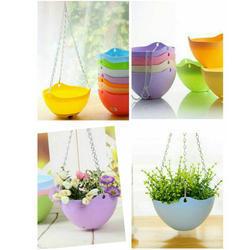 Glazed Plastic Plant Basket