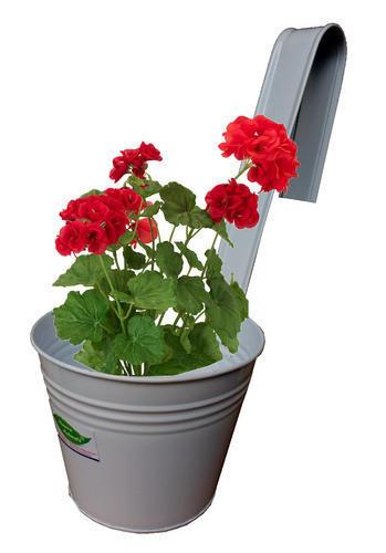 Metal Railing Garden Bucket