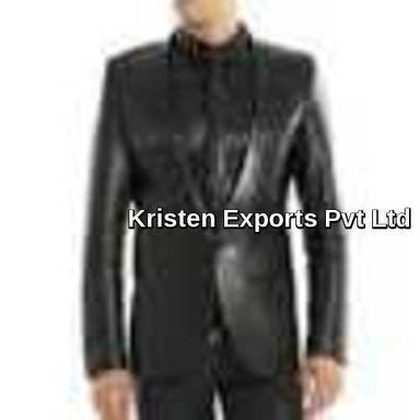 Anti Wrinkle Mens Leather Blazer Chest Size: Customized